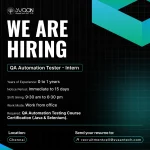 QA Automation Tester Intern 3